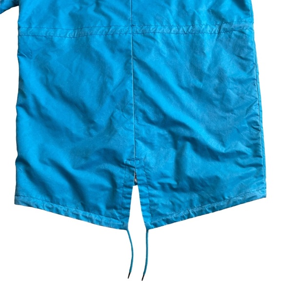 Guess Men’s Fluid Nylon Parka Coat Jacket Size XXL Blue Shore Zip Snap Hoodie - Picture 11 of 16